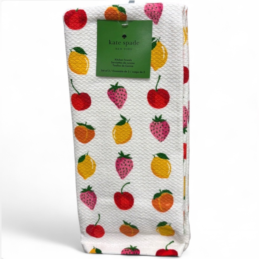 kate spade fruit towels set of 3